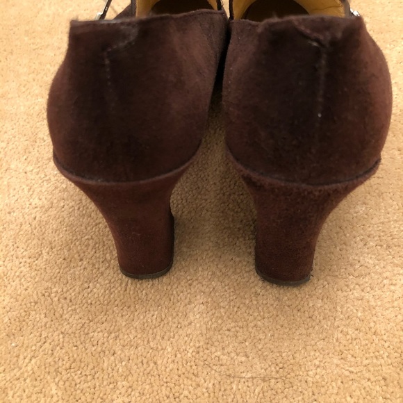 Heeled Loafer with Suede strap and Silver Buckle - Picture 4 of 6